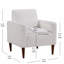 Fauteuil d'appoint avec accoudoirs - Style moderne