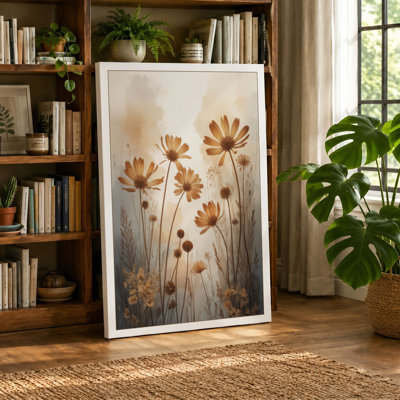 Muted Study Botanical - Wrapped Canvas