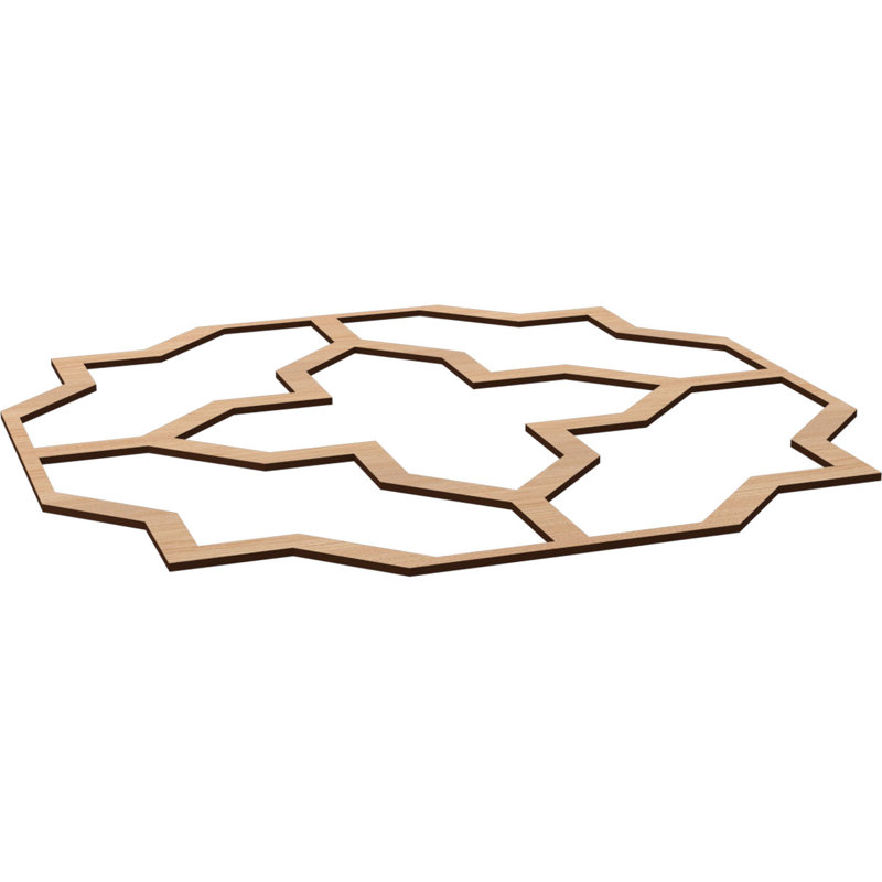 Laird Decorative Ceiling Fretwork, Light Rose, 33" H x 33" W x 0.375" D