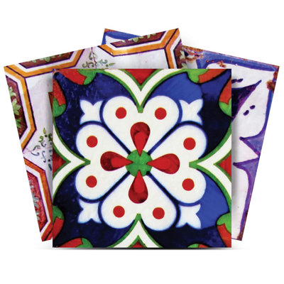 Carreau de mosaïque auto-adhésif en vinyle 4 po x 4 po (ensemble de 24)