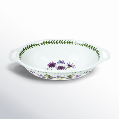 Portmeirion Botanic Garden Bowl, Oval, Handled 15"