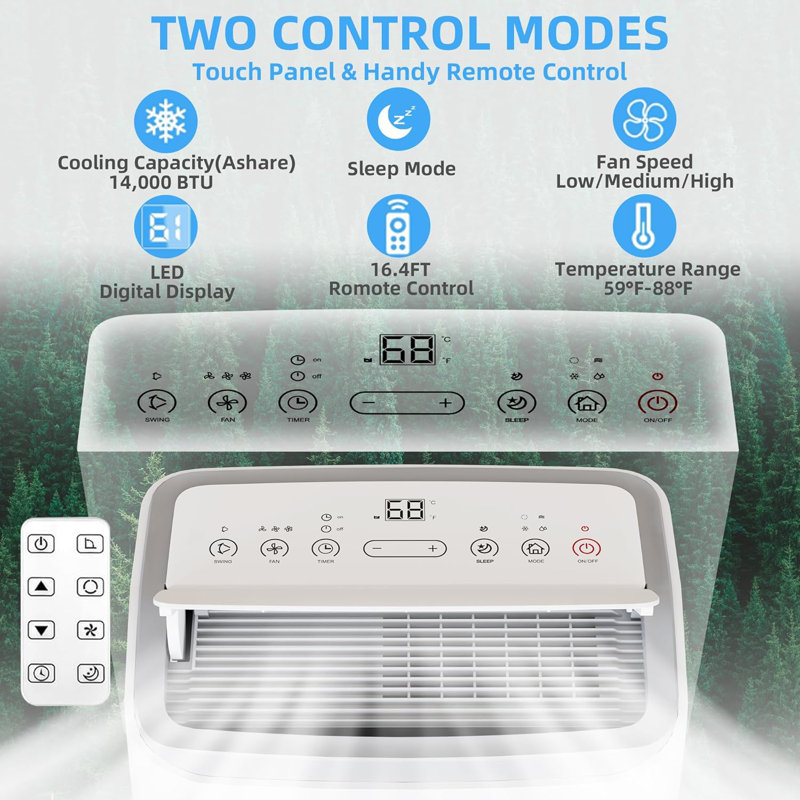 Climatiseur portatif 14 000 BTU