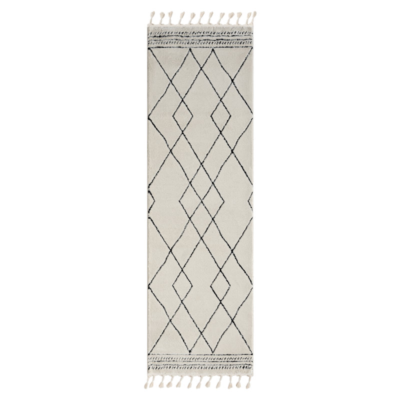 Light Tapis white Rug, Runner 80 x 250 cm