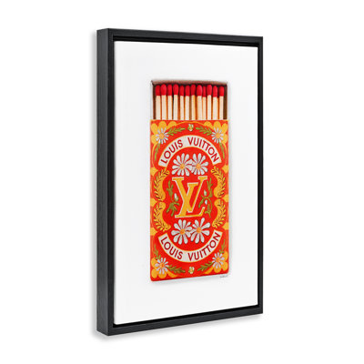 Art mural sur toile flottant Floral Glam Matchbox, design par Amanda Greenwood