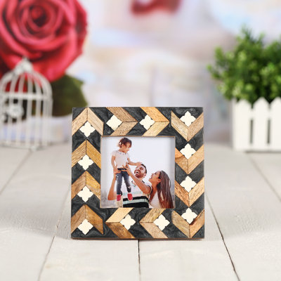 Garces Brown Wood Picture Frame