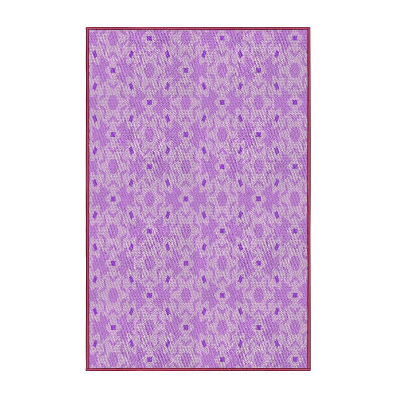 Tapis violet Power Loom, Rectangle 5 pi x 7 pi