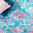 Dall Floral Light Blue/Pink Area Rug-1841551985
