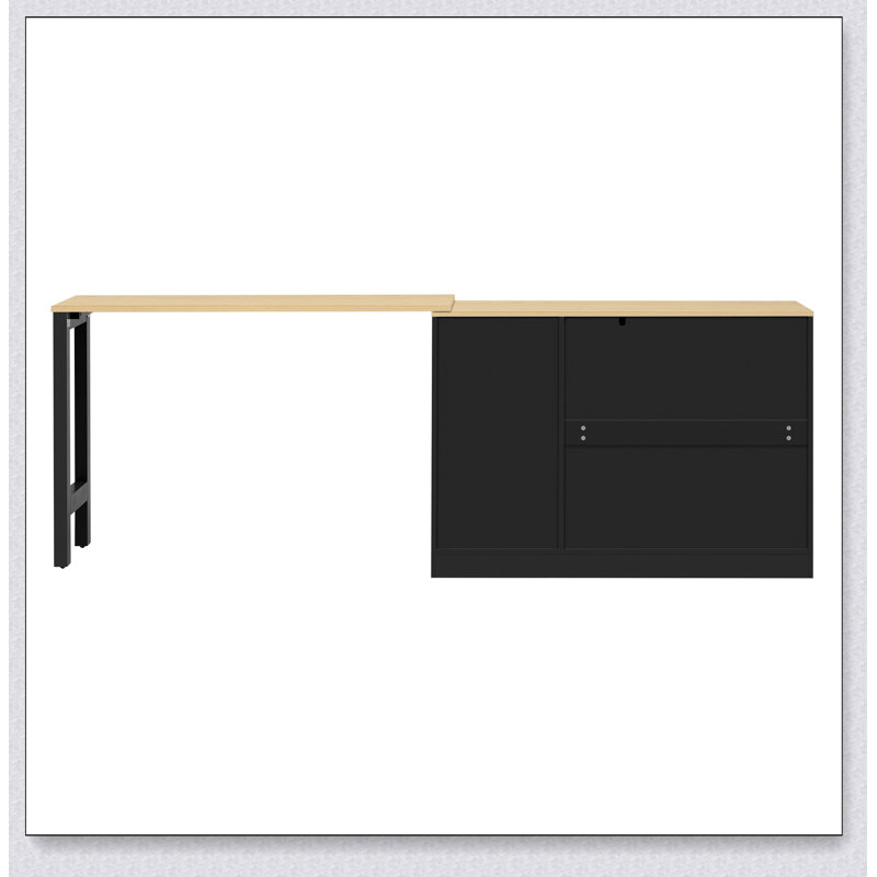 Buffet 89,7 po en bois avec table extensible, armoire de rangement multifonctionnelle avec 2 portes et 3 tiroirs pour le salon, la salle d'étude, le vestibule et la cuisine