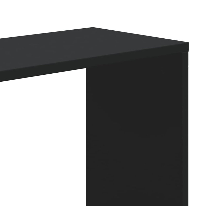 Borough Wharf Book Cabinet/Room Divider, Black, (5 Shelves) 162.5cm H x 80.5cm W x 23.5cm D