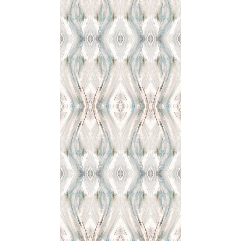Print by John Beard, White Framed Canvas, 73.5" H x 37.5" W x 1.75" D