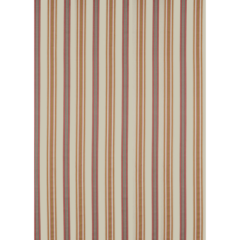 Valley Stripe Fabric, Red/Brown/Beige