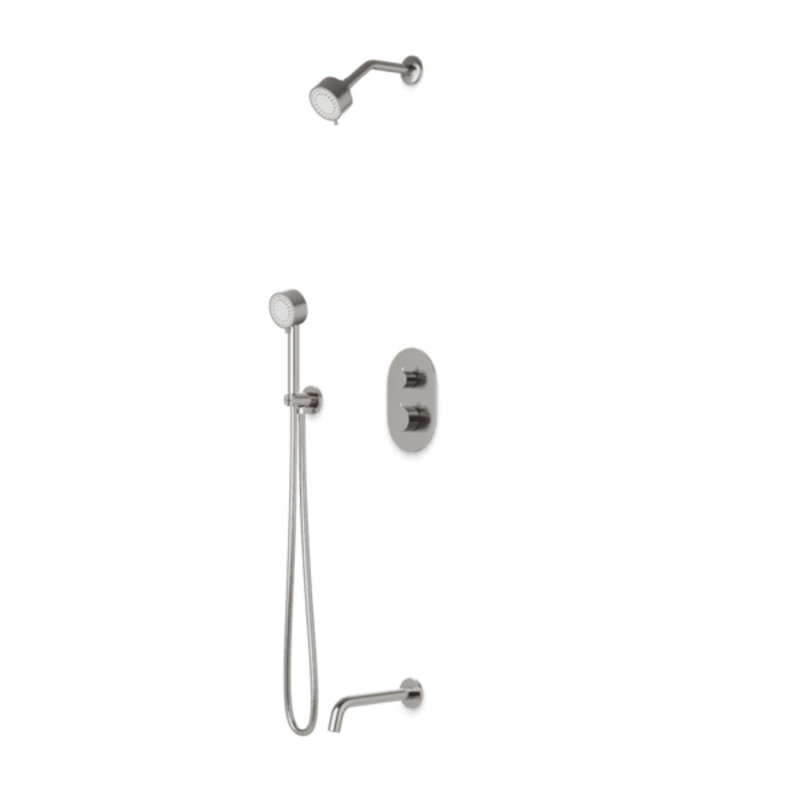 Système de douche complet, Nickel brossé
