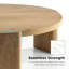 Table basse ronde en bois Blitar -1590227966