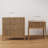 Fluted Solid Wood 3-Drawer Dresser