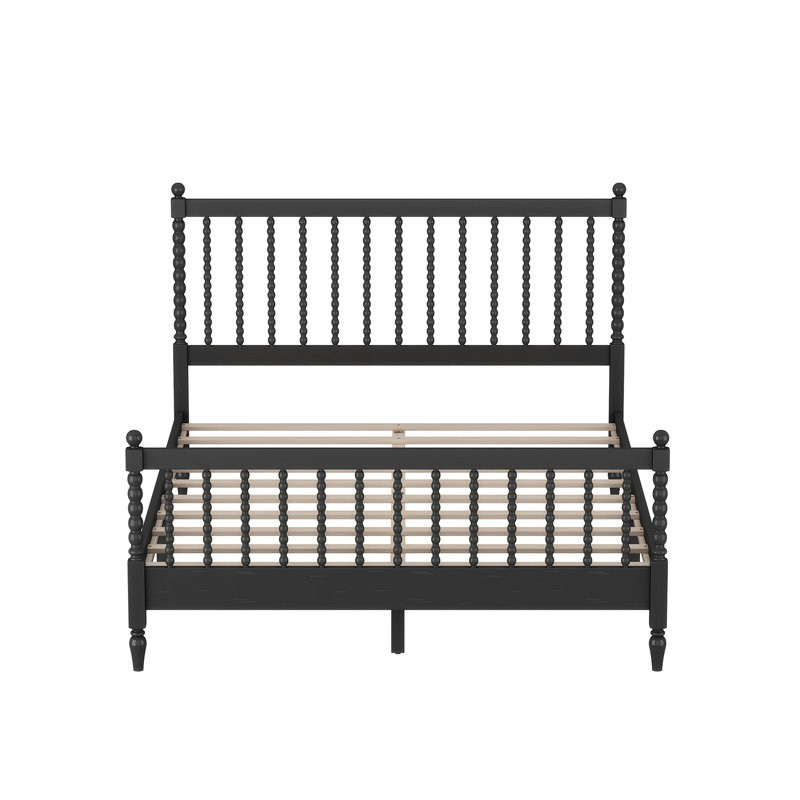 Ensemble de chambre à coucher 3 pièces Geneal, Très grand, Noir