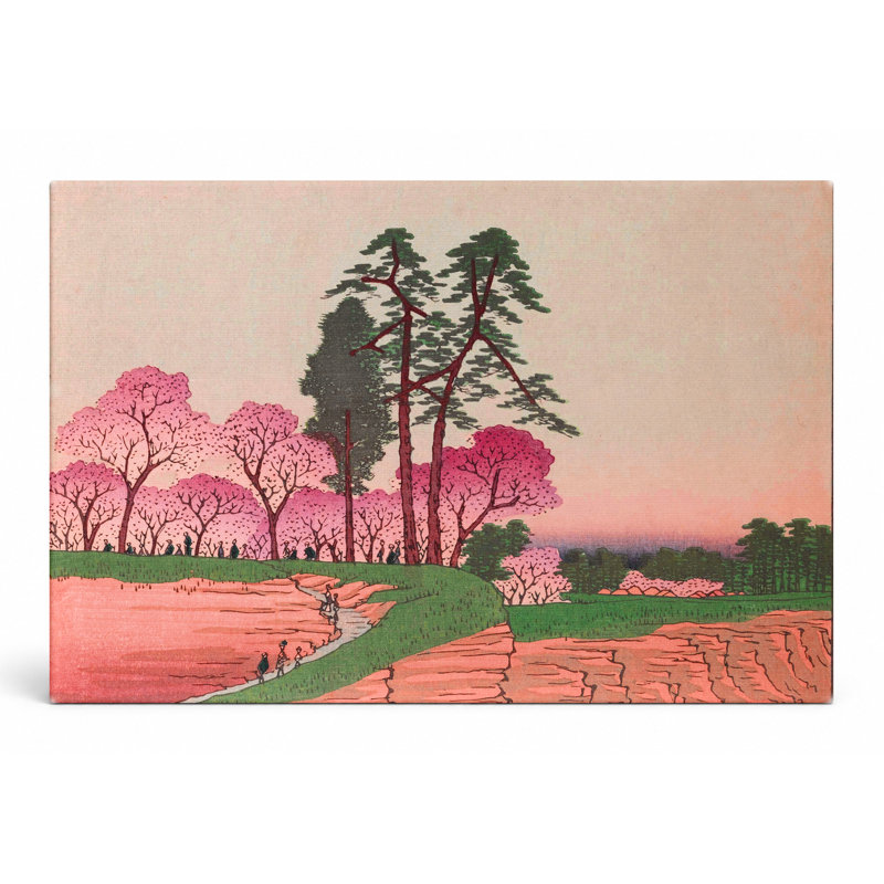 Asuka Hill (Ōji Asukayama) - Art mural sur toile paysage, 36" W x 24" H