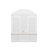 2-Tone Curved Entryway Cabinet With Hooks-1446305955