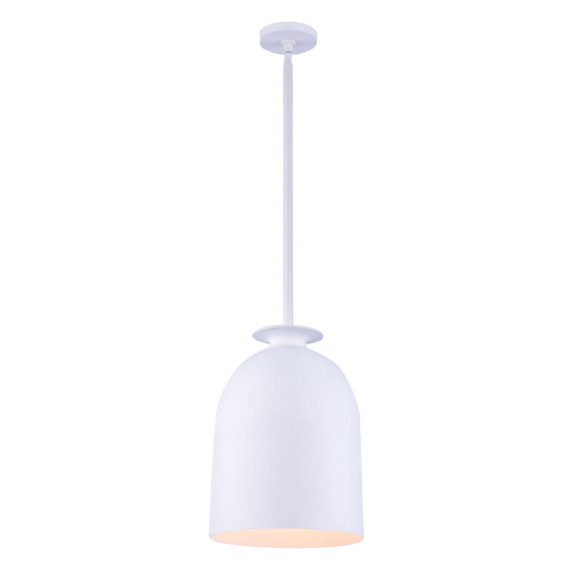 Luminaire suspendu Gabardine 1 LT blanc mat Kalco