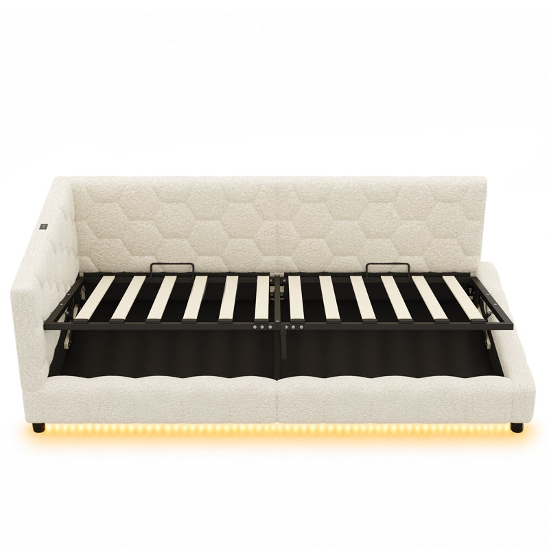 Bed, Beige