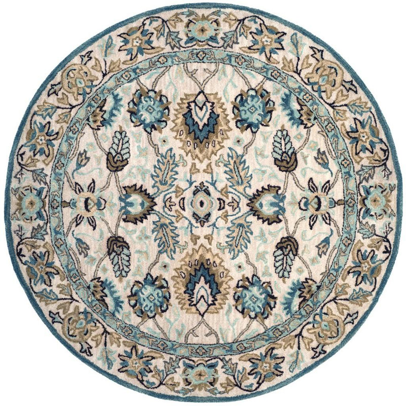 Wangi Hand Tufted Wool Oriental Rug, Round 6'