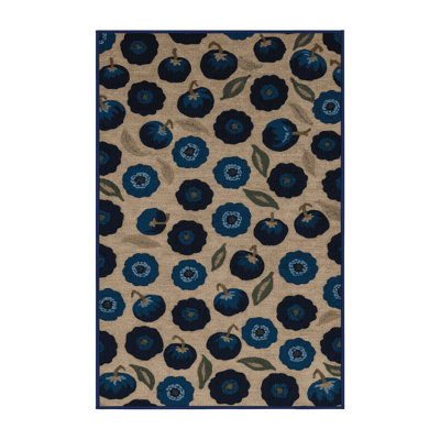 Tapis lavable à motif de bleuets Highbush