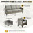 5-Person Outdoor Wicker Sofa Set With Solar Led Coffee Table, All-Weather Rattan Patio Furniture With Cushions For Garden And Backyard-626945916