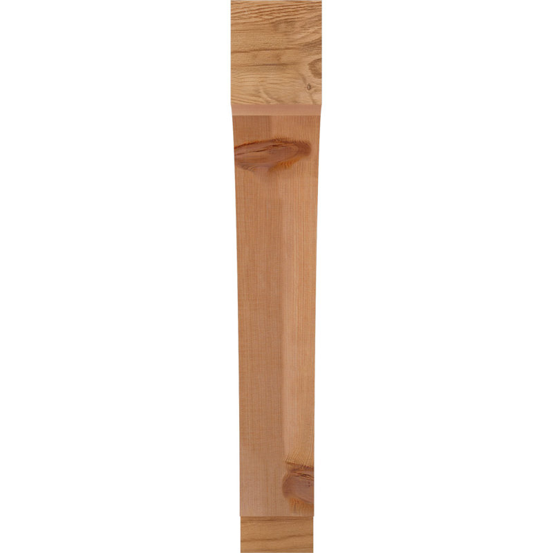 Attelle impériale du genou, Cèdre rouge, Lisse, H 24 po x l 3,5 po x P 20 po