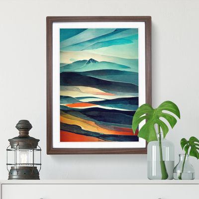 Mountain Landscape Abstract No.2 - Single Picture Frame Print