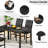 Dining Table Set For 4, 5 Piece Modern Kitchen Table And Chairs Set Of 4, Faux Marble Dinner Table With 4 Velvet Upholstered Chairs, Dining Room Table Set For Small Space, Living Room, Breakfast Nook-201027215
