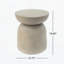 Outdoor Round Top MGO Drum Sidetable