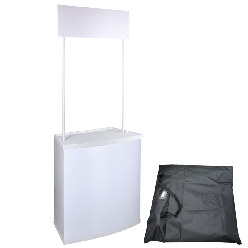 Freestanding Portable Promotion Counter Table Foldable Booth Kiosk Trade Show Display Banner Stand