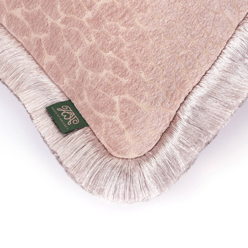 MARA Jacquard Medium Fringed Cushion - Tourmaline