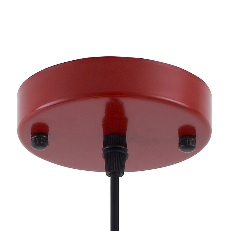 3 - Light 11.81'' Dome Pendant for Kitchen Island Modern Pendant Lighting Fixtures , Red