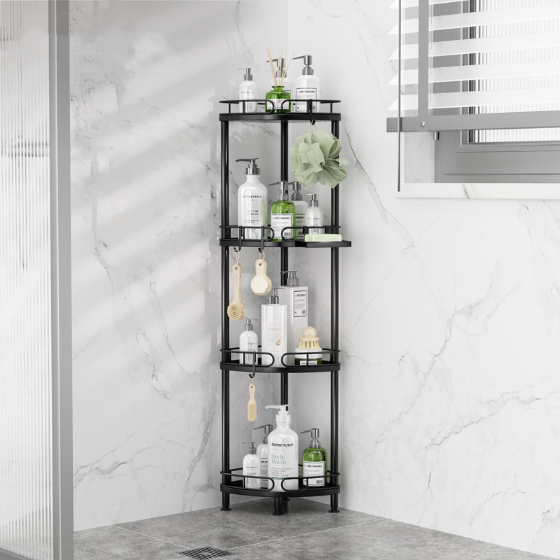 Stainless Steel Shower Caddy, Black