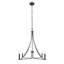 Lustre 4 lumières Meridian en noir mat-753753845