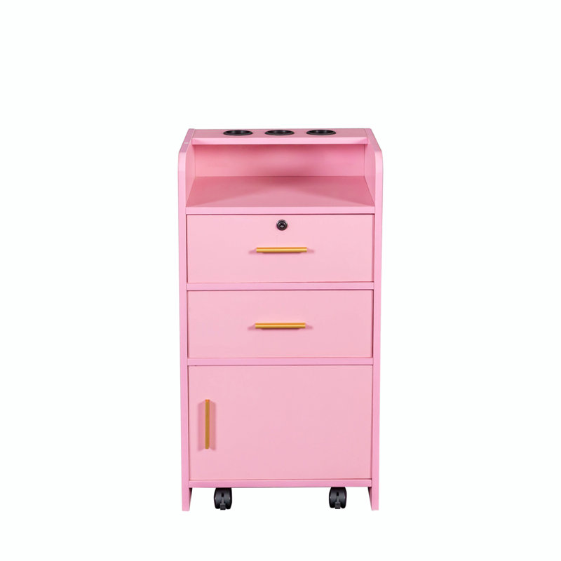 Armoire de rangement avec outils verrouillables Keunte Classic, Rose, Or