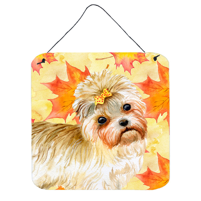 Décoration murale automne, Morkie