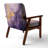 Berdahl Marble Upholstered Armchair-424907467-463376207