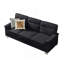 82-Inch Modern 3-Seater Sofa With Compressed Snowfleece Fabric For Multi-Functional Living Spaces-1016290189