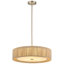 Lustre tambour en corde naturelle à 3 lumières Kamila-793147781