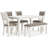 Damonee Dining Table And 4 Chairs And Bench (Set Of 6)
