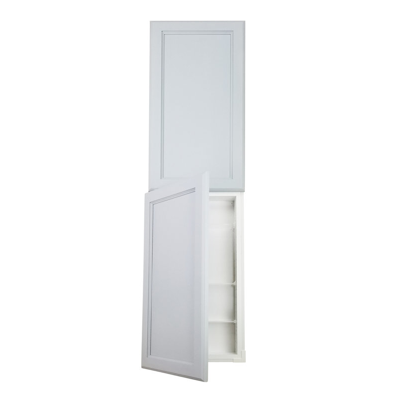 Armoire à pharmacie Donovan, Émail blanc, H 71 po x l 15,5 po x P 4,25 po