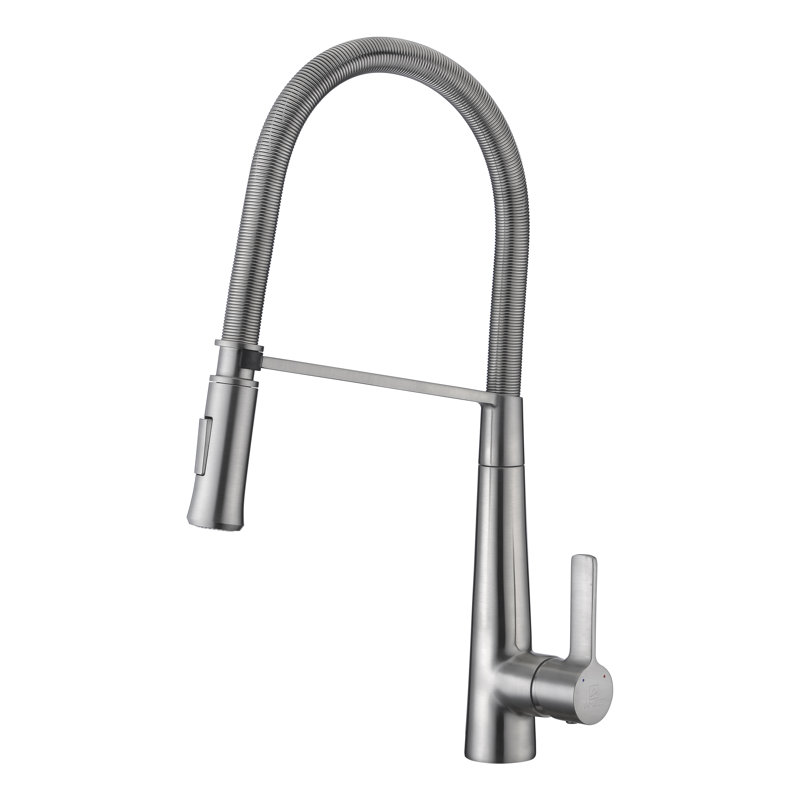 ANZZI Apollo Series Pull Down Kitchen Faucet, Brushed Nickel