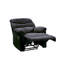 Fauteuil inclinable noir avec accoudoirs coussinés-202135937