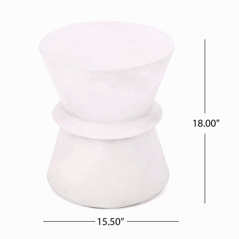 Outdoor Lightweight Concrete Side Table