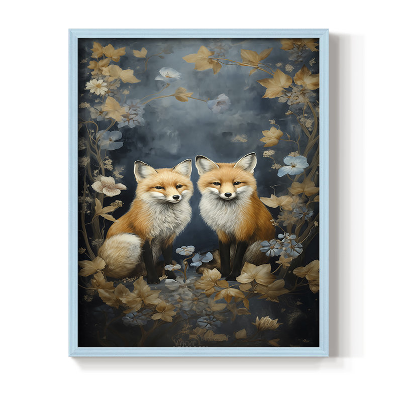 «ANIMALS Series CDL XXXV», H 11 po x l 9 po, Bleu