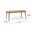 Ensemble de salle à manger extensible 7 pièces avec chaise empilable, vert et teck 7 pièces-436777366