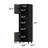 Slim Storage Cabinet With Glass Shelves