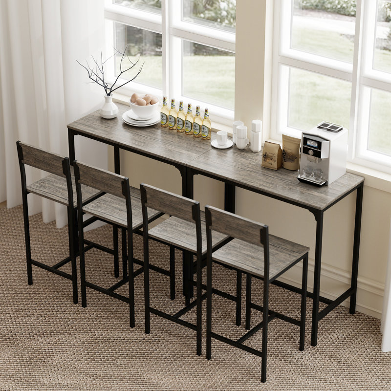 2 - Person Dining Set, Charcoal Grey