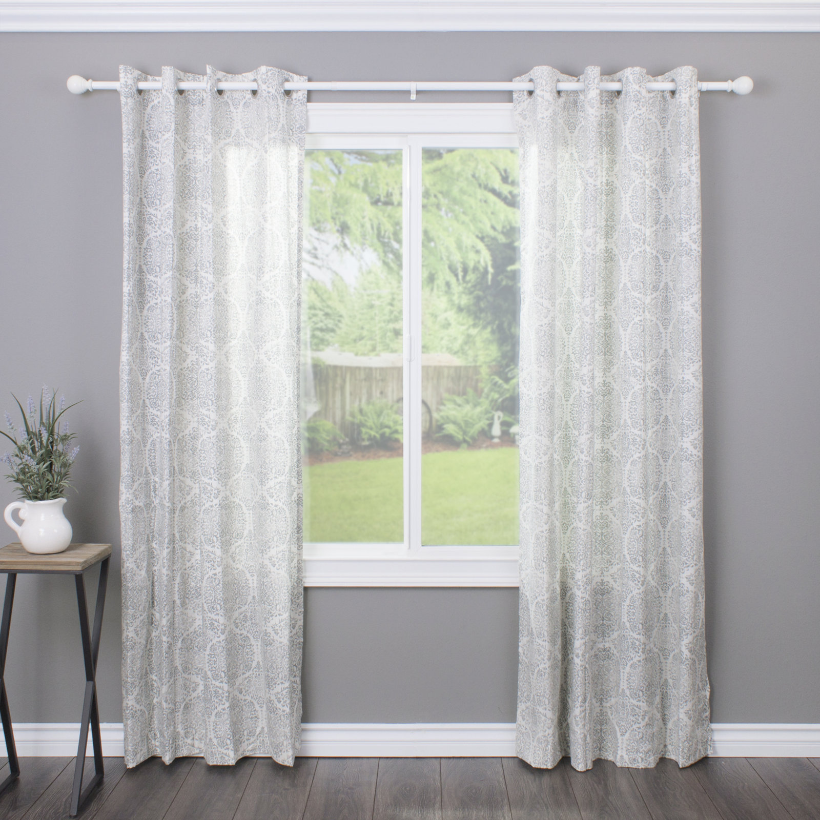 Inman Single Curtain Rod, 2.9" H x 36" - 72" W x 3.25" D, Bronze